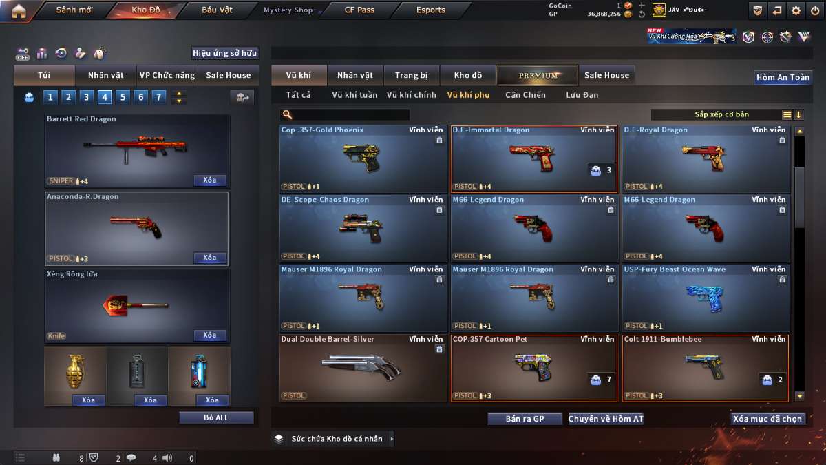shop acc cf uy tin gia re